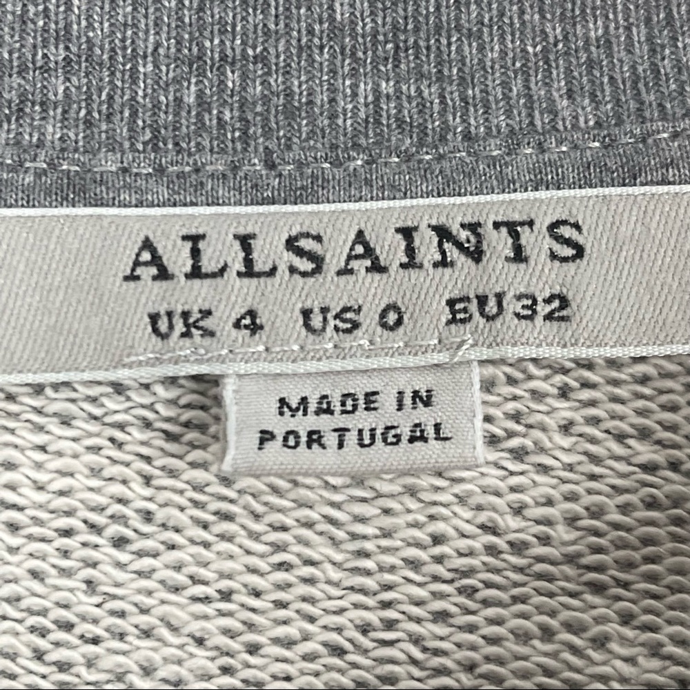 ALL SAINTS Freedom Iona Graphic Sweatshirt in Grey Marl - Picture 4 of 6